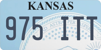 KS license plate 975ITT