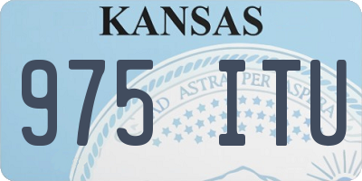KS license plate 975ITU