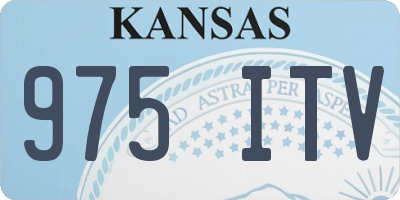 KS license plate 975ITV