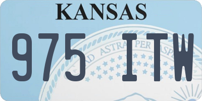 KS license plate 975ITW