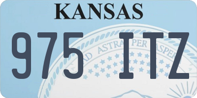 KS license plate 975ITZ