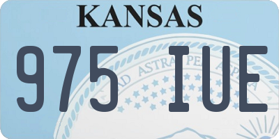 KS license plate 975IUE