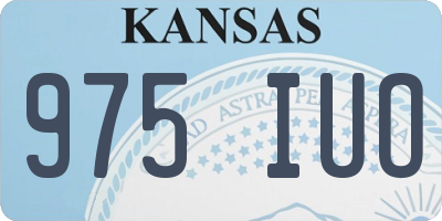 KS license plate 975IUO