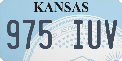KS license plate 975IUV