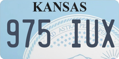 KS license plate 975IUX