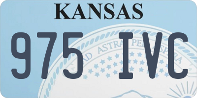 KS license plate 975IVC