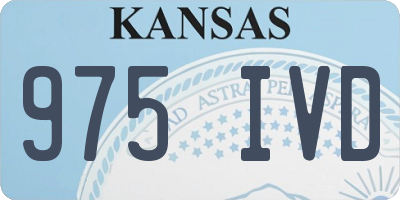 KS license plate 975IVD