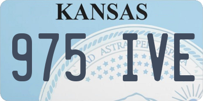 KS license plate 975IVE