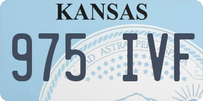 KS license plate 975IVF