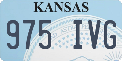 KS license plate 975IVG