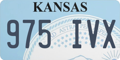 KS license plate 975IVX