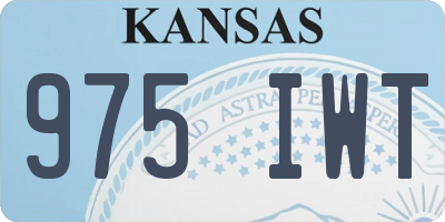 KS license plate 975IWT