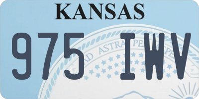 KS license plate 975IWV