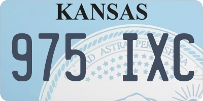 KS license plate 975IXC