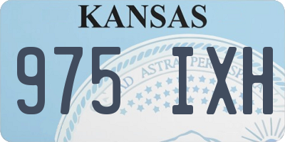 KS license plate 975IXH