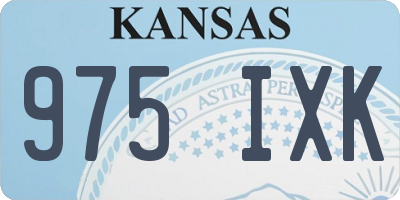 KS license plate 975IXK