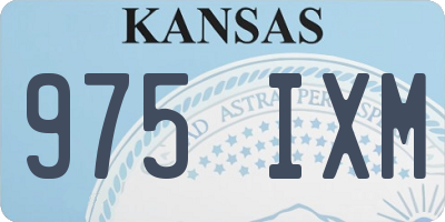 KS license plate 975IXM