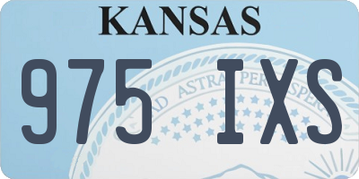 KS license plate 975IXS