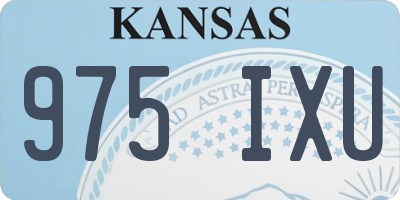 KS license plate 975IXU