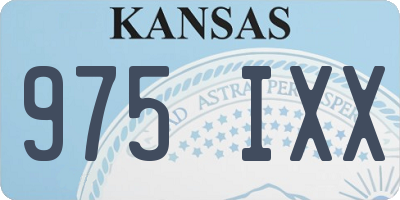 KS license plate 975IXX