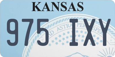 KS license plate 975IXY