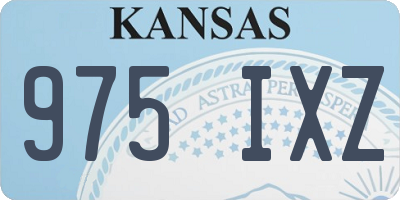 KS license plate 975IXZ