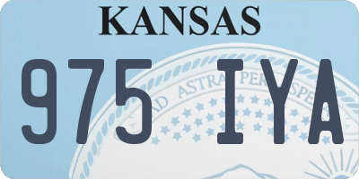 KS license plate 975IYA