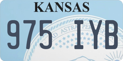 KS license plate 975IYB