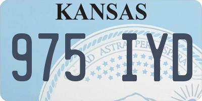 KS license plate 975IYD