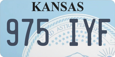 KS license plate 975IYF