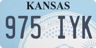 KS license plate 975IYK