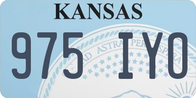 KS license plate 975IYO