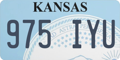 KS license plate 975IYU