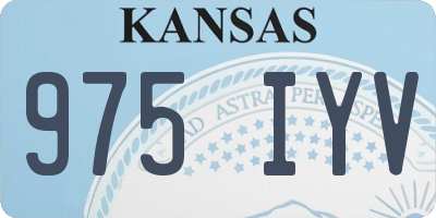 KS license plate 975IYV