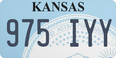 KS license plate 975IYY