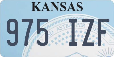 KS license plate 975IZF