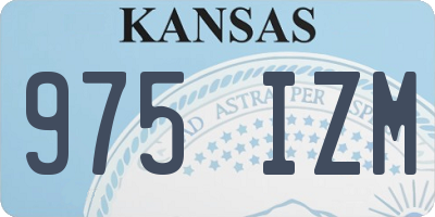 KS license plate 975IZM