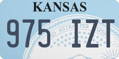 KS license plate 975IZT