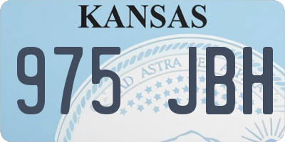 KS license plate 975JBH