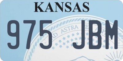 KS license plate 975JBM