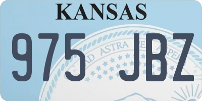 KS license plate 975JBZ