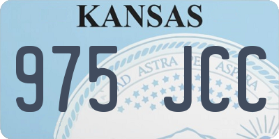 KS license plate 975JCC