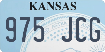 KS license plate 975JCG