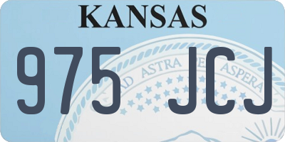 KS license plate 975JCJ