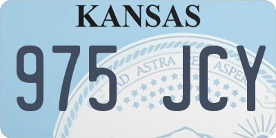 KS license plate 975JCY