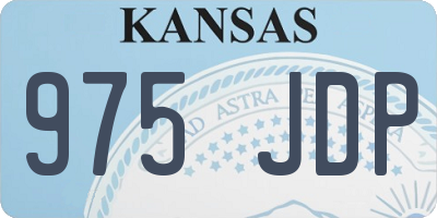 KS license plate 975JDP