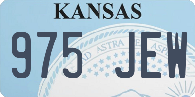 KS license plate 975JEW