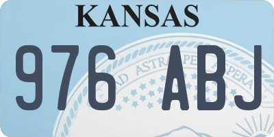 KS license plate 976ABJ