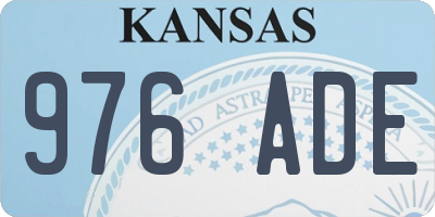 KS license plate 976ADE