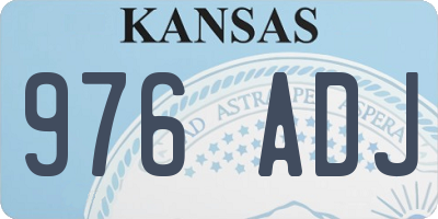 KS license plate 976ADJ